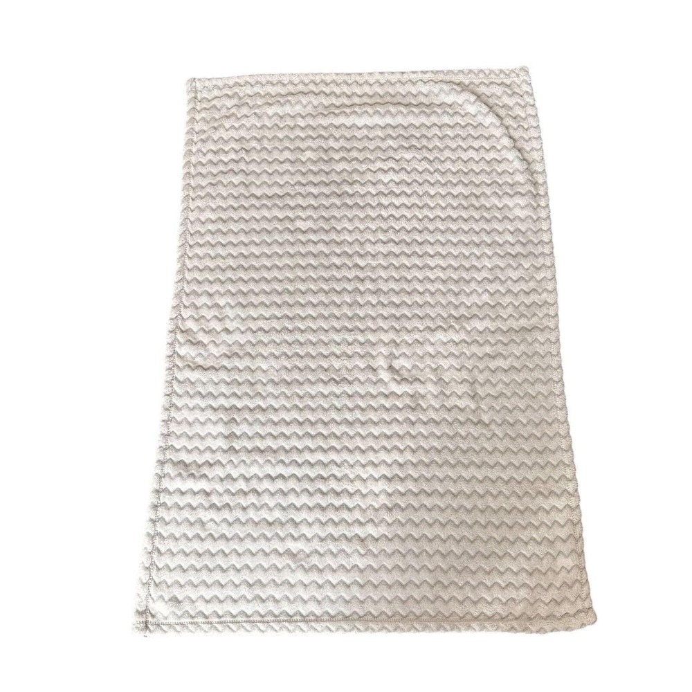 Cloud Island Security Lovey Gray Zigzag‎ Baby Blanket 40" X 30" Chevron Soft